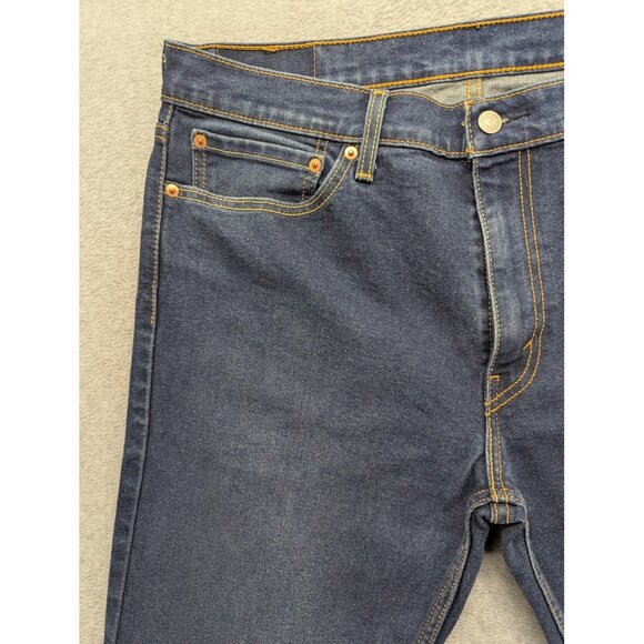 Levis 511 Jeans Mens 36x34 Blue Slim Fit Stretch Denim All Seasons Tech Zip Fly - Picture 2 of 15